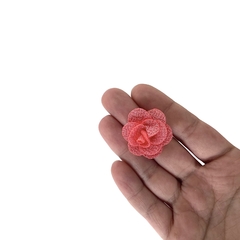 Aplique Flor de Tecido Tons Rosa (3cm) - 5 unidades - comprar online