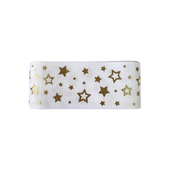 Fita Gorgurão Yama Estrelas Douradas (38mm) - 3 metros - comprar online