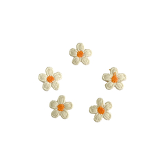 Aplique Mini Florzinhas Estilo Bordado Miolo (1.5cm) - 5 unidades - comprar online