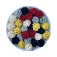 Aplique Pompom Malha Telinha Inverno Misto (1,5cm)