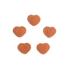 Aplique Mini Coração Estilo Bordado (1.7cm) - 5 unidades - comprar online