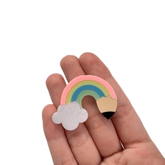 Aplique Lápis Arco-Íris Colorido Candy Acrílico - 2 unidades - comprar online