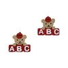 Aplique Ursinho Maple Bear Bloquinho Abc Acrílico - 2 unidades