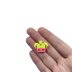 Aplique/Botão Máscara Bobo da Corte Neon - 4 unidades - comprar online
