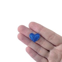 Aplique Mini Coração Glitter Fino V2 (Cores Mistas) - 10 unidades - comprar online