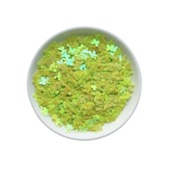 Aplique Confete Borboleta Holográfica Verde Neon