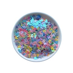 Aplique Confete Borboleta Holográfica Tons Candy