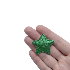 Aplique Estrela Glitter Fino Tons Vibrantes (Misto) - 5 unidades - comprar online