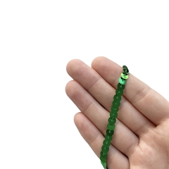 Fio Cordão Paetê Verde (6mm) - 5 metros - comprar online