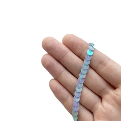 Fio Cordão Paetê Azul Claro (6mm) - 5 metros - comprar online