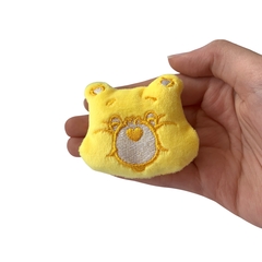 Aplique Ursinhos Carinhosos Amarelo Pelúcia - 2 unidades - comprar online