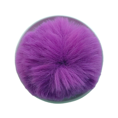 Pompom Pelinho Liso Violeta (7cm) - 2 unidades