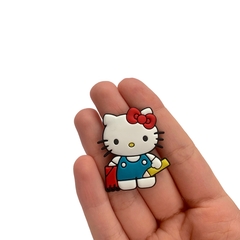 Aplique Hello Kitty Estudante Laço Vermelho Emborrachado - 2 unidades - comprar online