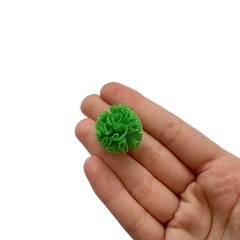 Pompom Malha Telinha Verde (2.5cm) - 5 unidades - comprar online