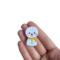 Aplique Boneco De Neve Tímido Acrílico - 2 unidades - comprar online