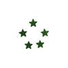 Aplique Micro Estrela Verde Glitter - 10 unidades