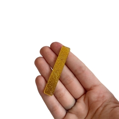 Aplique para Bico de Pato Acrílico Glitter Dourado (6cm) - 2 unidades - comprar online