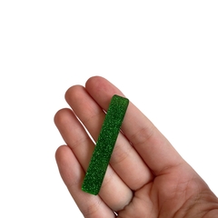Aplique para Bico de Pato Acrílico Glitter Verde (6cm) - 2 unidades - ApliqueMe | Apliques incríveis para seu artesanato!
