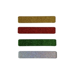 Aplique para Bico de Pato Acrílico Glitter Misto (6cm) - 4 unidades