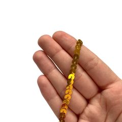 Fio Cordão Paetê Dourado (6mm) - 5 metros - comprar online