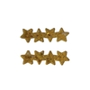 Aplique Para Bico De Pato Estrelas Douradas Recheio Acrílico (6cm) - 2 unidades