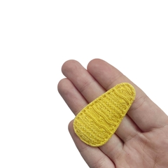 Aplique Para Tic Tac Estilo Tricot Amarelo - 2 unidades - comprar online