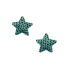 Aplique Estrela Leopardo Verde - 2 unidades