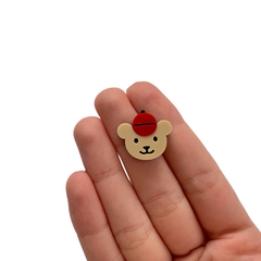Aplique Ursinho Maple Bear Pequeno Rostinho Acrílico - 2 unidades - comprar online