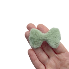 Aplique Laço Pelinhos Verde (5.5cm) - 2 unidades - comprar online
