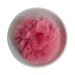 Pompom Pelinho Liso G Rosa Antigo (7cm) - 2 unidades