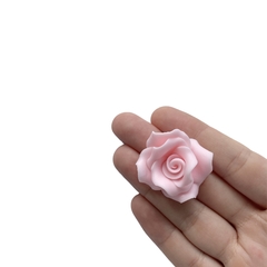 Aplique Flor Rosa Modelada Biscuit Rosa Bebê - 2 unidades - comprar online