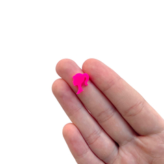 Aplique Micro Silhueta Barbie Rosa Neon Acrílico - 10 unidades - comprar online