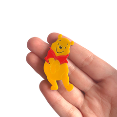 Aplique Ursinho Pooh Acrílico (5cm) - 2 unidades - comprar online
