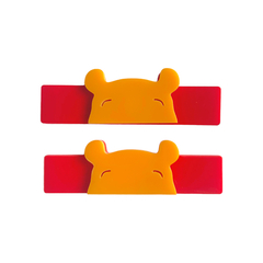 Aplique Para Bico de Pato Ursinho Pooh Acrílico (6cm) - 2 unidades