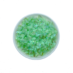 Aplique Confete Conchas Verde Neon Holográfico