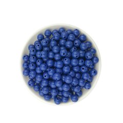 Miçanga Bolinha Azul Royal (8mm) - 50 Gramas