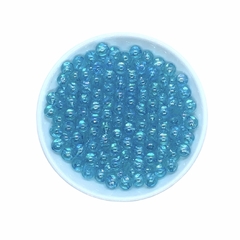 Miçanga Translúcida Bola de Sabão Azul