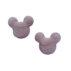 Aplique Mickey Pelinhos Pequeno Rose (3.5cm)