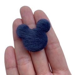 Aplique Mickey Pelinhos Pequeno Azul Marinho (3.5cm) - 2 unidades - comprar online