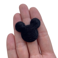 Aplique Mickey Pelinhos Pequeno Preto (3.5cm) - 2 unidades - comprar online