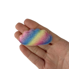 Aplique Nuvem Arco-Íris Glitter Fino - 2 unidades - comprar online