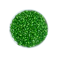 Miçanga Arroz Verde (8mm) 