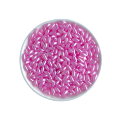 Miçanga Arroz Rosa Claro (8mm) 