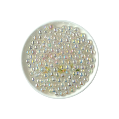 Mini Pérola Abs Sem Furinho Cristal Irisado (6mm)