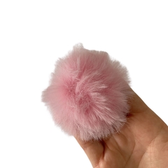 Pompom Pelinho Grande Metade Rosa Claro (7cm) - 2 unidades na internet
