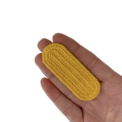 Aplique Para Tic Tac Croche Amarelo (6.5x2.5cm) - 2 unidades - comprar online