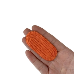 Aplique Para Tic Tac Croche Laranja (6.5x3cm) - 2 unidades - comprar online