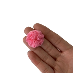 Pompom Malha Telinha Rosa Médio (2.5cm) - 5 Unidades - comprar online