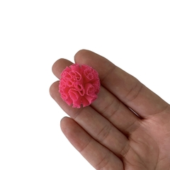 Pompom Malha Telinha Pink (2.5cm) - 5 unidades - ApliqueMe | Apliques incríveis para seu artesanato!