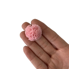 Pompom Malha Telinha Rosa Claro (2.5cm) - 5 Unidades - comprar online